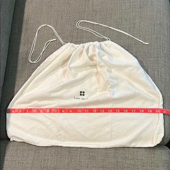 Kate Spade Cream Drawstring Bag 21”x17” Preloved - Picture 1 of 3